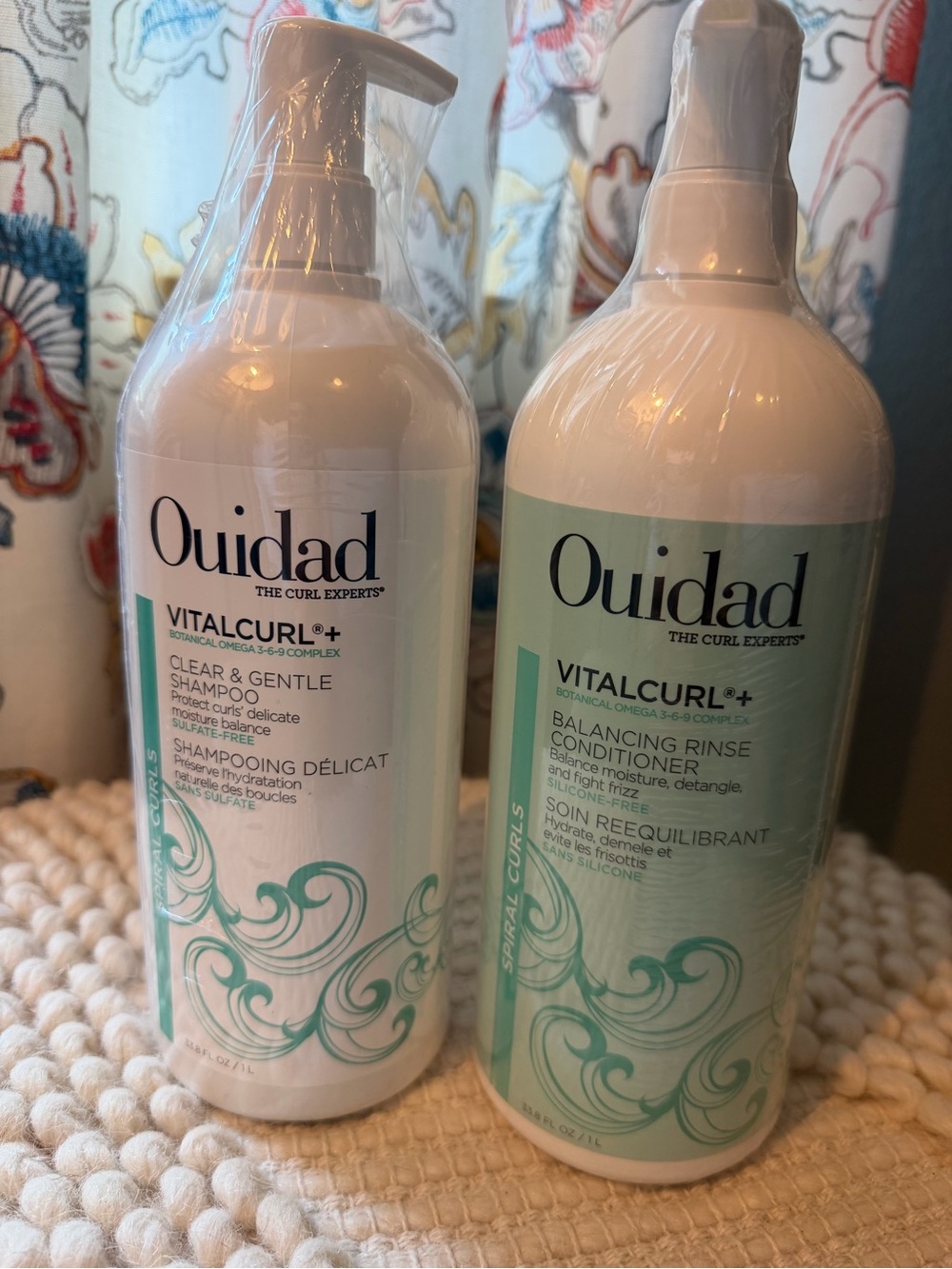 VitalCurl+ Clear & Gentle Shampoo and Conditioner - Liter Size